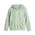 thumbnail image 4 of PureCasa Girls' Zip Up Sweaters Solid Color Loose Fit Hoodies Soft Comfy Long Sleeve Knit Sweater Hoodie With Pockets, 4 of 5