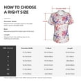 thumbnail image 4 of Vsdgher Lilies Flowers Women Shirts V Neck Short Sleeve Tops T-Shirt Basic Tees, S to 3XL3X-Large, 4 of 5