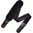 thumbnail image 1 of Correa para guitarra, Strap guitarra acústica, bajo eléctrico, guitarra eléctrica, Tahali negro con hombrera 7 cm y clips, ajustable desde 90 cm hasta 145 cm. Kidam Negro, 1 of 4