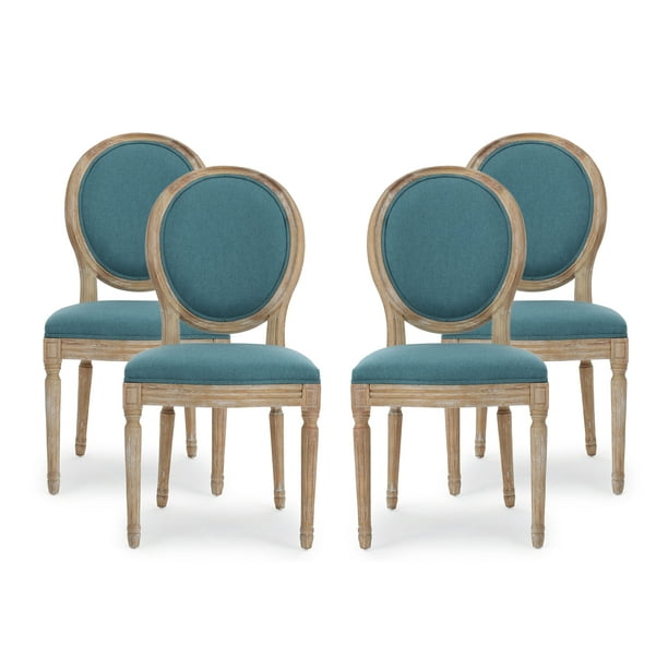 Noble House Karter French Country, Deep Teal Dining Chairs