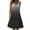 Black, variant on Alkepwun Women's Summer Sleeveless Beach Dresses Tye-Dye Scoop Neck Tiered Flowy Pleated Casual A Line Sundress Plus Size