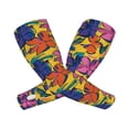 thumbnail image 2 of Sun Protection Arm Sleeves For Men Women, Painted Flowers Sleeves To Cover Arms With Thumb Hole Cooling Sleeve, 2 of 2