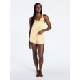 thumbnail image 3 of Joyspun Women’s Stretch Satin Cami and Shorts Pajama Set, 2-Piece, Sizes XS-3X, 3 of 6