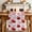 Red LightPink, variant on Red Roses Table Runner - 70 Inch Long Valentine's Day Floral Love White Country Cotton and Linen Blended Dress Scarves Farmhouse Table Runner for Kitchen Dining, Coffee Table, 13" x 70"
