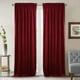 thumbnail image 1 of Cortinas de terciopelo rojo, 266 cm de largo, para teatro/sala de estar, 1 of 9