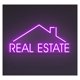 thumbnail image 1 of Letrero De Neón"Real Estate" Con Luz LED, Decoración Para Oficinas, Negocios, Hogar, Arte Pared, Escaparate, Entrada 52cm, 1 of 2