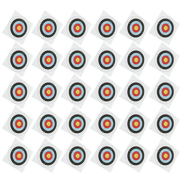 Target Paper,30 PCS Archery Target Full Ring Target Paper Archery Paper Time-Tested Durability