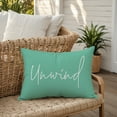 thumbnail image 5 of Creative Products Unwind Script Mint 14x20 Indoor / Outdoor Pillow, 5 of 8