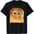 thumbnail image 1 of Playera Divertida con Ojos Saltones y Pan Tostado para Mujer Talla Extra Grande S-4XL, 1 of 7
