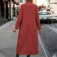 thumbnail image 5 of Drses Womens Trench Coat Winter Lapel Double Breasted Long Pea Coat Casual Work Office Overcoat with Pocket, 5 of 5