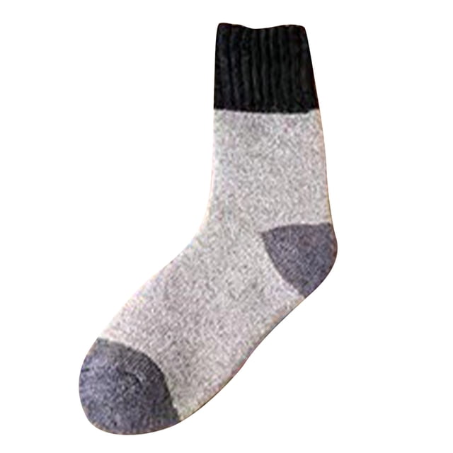 HAiming Chaussettes Mi-Mollet pour Femmes et Hommes, Thermiques, Douces, Chaudes, Extensibles, Chaussettes de Mode d'Hiver pour la Randonnée et la Course