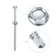 thumbnail image 4 of #14 x 5" Auto-Perforantes Tornillos, 25uds Galvanizado Acero Techos Tornillos Hexagonal Cabeza Auto-Perforantes Tornillos con EPDM Arandela para Metal a Metal, 4 of 6