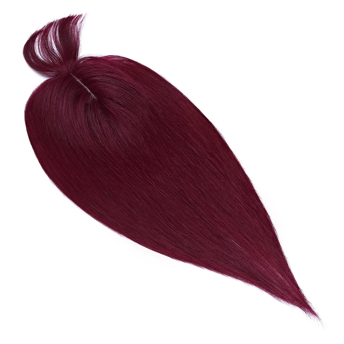 SEGO Clip in Hair Extensions Human Hair Toppers with Bangs 100% Real Human Hair Topper for Thinning/Loss Hair Natural Black Hair Pieces