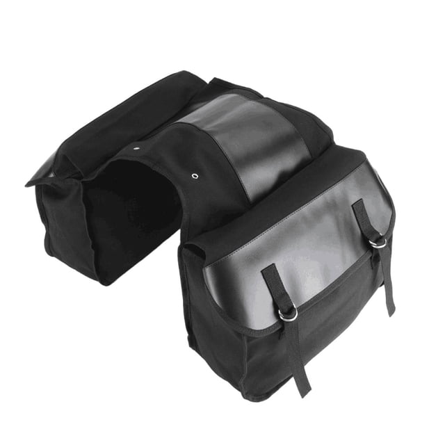 Naiovety Bolsa de rejilla trasera de doble cara de 30L, alforja de bicicleta, alforjas de asiento trasero, bolsas de sillín de equipaje, Ciclismo Negro