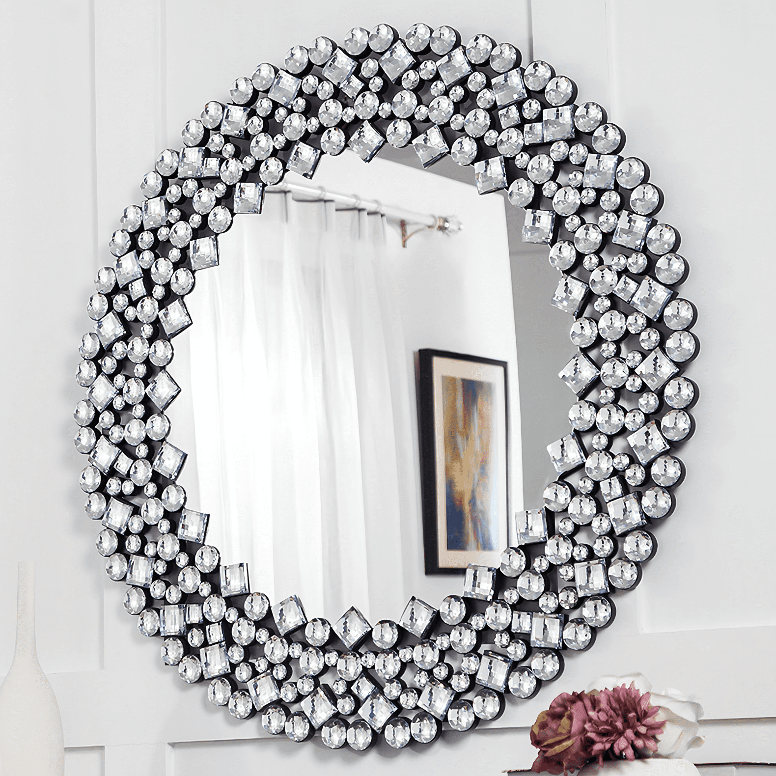 Buy Wholesale China Round Frameless Wall Mirrors Wholesale Modern Cheap Small  Round Mirror Metal Wall Decorative Mirror & Wall Mirrors at USD 3.89