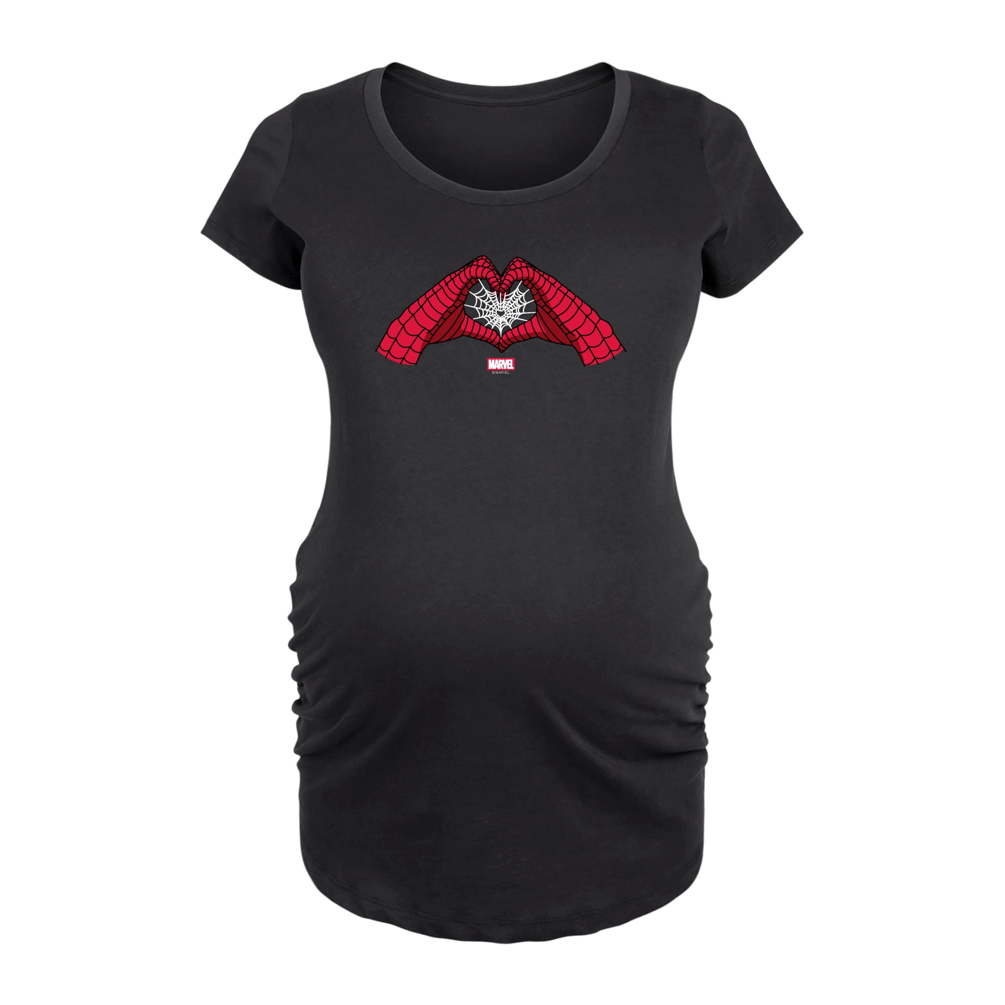 Spider-Man - Heart Hands - Women's Maternity Scoop Neck Graphic T-Shirt