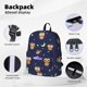 thumbnail image 4 of Mochila con diseño de búho de dibujos animados, ideal para portátiles, viajes, senderismo, negocios, para mujeres y hombres., 4 of 5