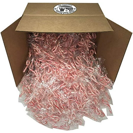 - Bulk Red White Peppermint Candy Canes Mini (6 pound) for Christmas Gifts