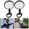 thumbnail image 1 of Domqga Riding Equipment,Convex Mirror,Pair Round Rearview Mirror Safety Wide Angle Reflective Back Mirror Cycling Equipment for Bike Scooter, 1 of 8