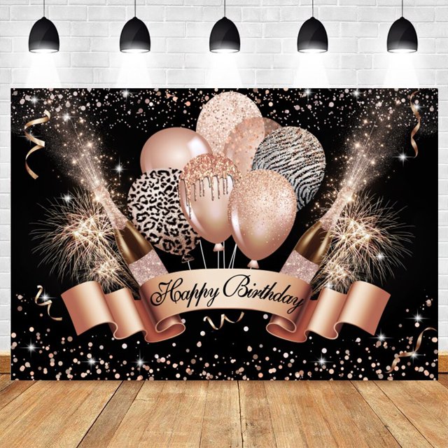 Telón de fondo con purpurina para cumpleaños de adultos, globos, pancarta de fiesta de cumpleaños, decoración para sesión fotográfica, fondo fotográfico para estudio fotográfico