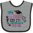 thumbnail image 3 of Inktastic My Mommy Did It and She Did It for Me with Graduation Cap Girls Baby Bib, 3 of 4