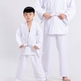 thumbnail image 2 of Advancent Taekwondo Karate traje niños adultos artes marciales blusa pantalones disfraces Boxeo blanco METRO, 2 of 6