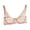 Hot Pink, variant on Women V Neck Adjustable Straps Underwire Floral Lace Bra, 36, White