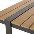 thumbnail image 3 of Noble House Chaves Aluminum Outdoor Dining Table, Natural and Gray, 3 of 6