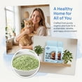 thumbnail image 5 of FEELING BEST Green Tea Tofu Cat Litter 11.2 lb, Natural Flushable Low Tracking Odor Control Kitty Litter, 5 of 9