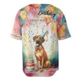 thumbnail image 2 of Happy Birthday to Rhodesian Ridgeback Kitten Party Balloons Cake All Over Print 3D Baseball Shirt Ridgebacks Dog Lover Gifts Softball Sport - 00027, 2 of 6