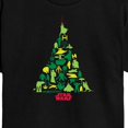 thumbnail image 3 of Star Wars - Xmas Tree - Juniors Cropped Graphic T-Shirt, 3 of 5