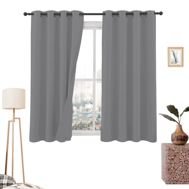 Cortinas Blackout 275cm Ancho X 160cm Alto - En 2 Páneles (Oxford)