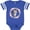 Football Blue and White, variant on Inktastic Corgi Wreath for Dog Lovers Girls Baby Bodysuit