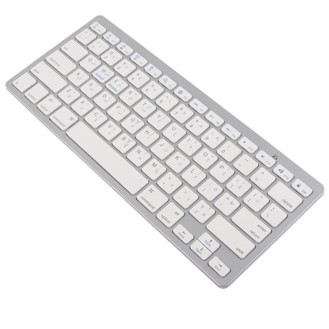 Keyboard, Portable Ergonomic Compact Keyboard Ultra Lightweight Ultra Thin for IOS for for German,French,Spanish,Arabic