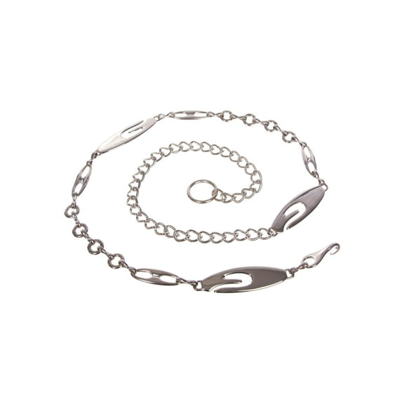 Women's Hook on Fashion Metal Chain Belt