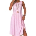 thumbnail image 2 of Shihyeh Summer Dresses for Women Casual Loose Sleeveless Sundress Boho Floral Beach Vacation Tank Dress, 2 of 6