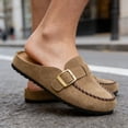thumbnail image 3 of BERANMEY Mules for Women Memory Foam Cork Sole Clogs Women's Mules & Clogs Non-Slip Slip-On House Shoes Indoor Outdoor Comfort Slides, 3 of 7