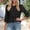 Black, variant on Only Moment Lightweight Soft Casual Shirts for Women 3/4 Sleeve Crew Neck Lace Blouse Lace Blouses Dressy Casual Work Shirt 2026 Summer Spring Fashion Clothing White,M