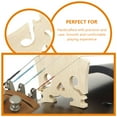 thumbnail image 4 of Toyvian 10Pcs Precision Maple Wood Violin Bridge Beige for Instrument Replacement and Recording, 4 of 8