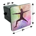 thumbnail image 5 of Warrior II 2 Yoga Pose Tow Trailer Hitch Cover Plug Insert, 5 of 6