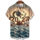 thumbnail image 4 of Camisa de dragón chino con estampado 3D de moda 2024 para hombre, camisa hawaiana de verano a la moda, blusa holgada con solapa y botones, 4 of 4
