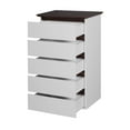 thumbnail image 6 of Aukfa 5-Drawer Dresser Chest Tall Drawers Wood Cabinet for Bedroom, White, 6 of 7