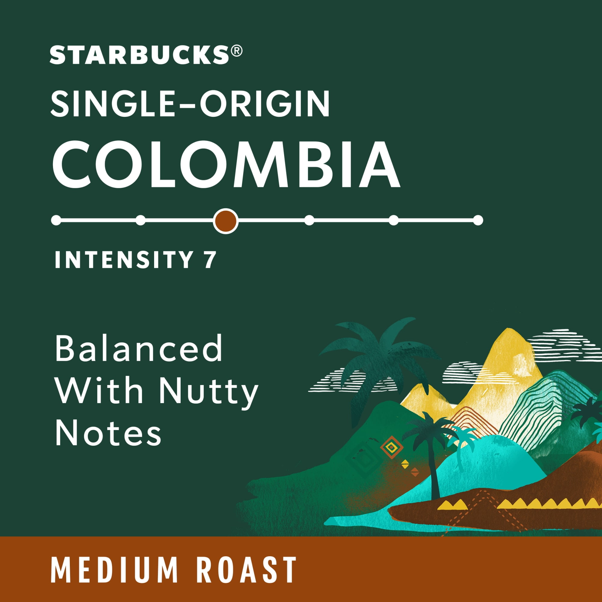 Starbucks By Nespresso Original Line, Colombia, Medium Roast Nespresso Pods, 10 Count, 5 Pack