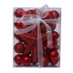 thumbnail image 1 of Bola de Navidad al por mayor de fábrica fijada para decoración de árbol de Navidad/chucherías de color rojo, 1 of 3
