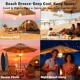 thumbnail image 4 of Camping Fan with Light & Remote, Portable Ceiling Fan for Tents, Canopy, Beach, RV, Car, Camper & Outdoor, Wireless Rechargeable Hanging Pop Up Tent Fans - 3 Speed Breeze & Timer, 4 of 10