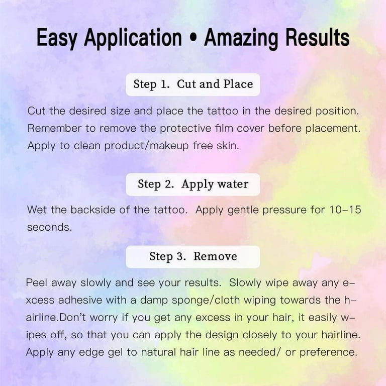 1111Fourone Baby Hair Stickers Waterproof Edge Curly Hair DIY Hairstyling  Makeup Tool for Women