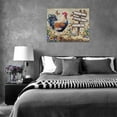 thumbnail image 2 of Farmhouse Rooster Canvas Wall Art Country Farm Chicken Butterfly Floral Pictures Wall Decor Positive Quotes Painting Prints Framed Artwork Decor for Kitchen Bathroom Bedroom 16"x12", 2 of 6