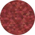 thumbnail image 1 of Ahgly Company Machine Washable Indoor Round Transitional Lava Red Area Rugs, 7' Round, 1 of 7