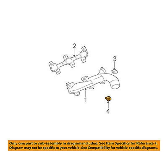 CHRYSLER OEM Exhaust Manifold-Manifold Bolt 6504340
