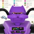 thumbnail image 6 of Topbuy 12V Electric Kids Quad ATV Ride on Car with LED Lights& Purple, 6 of 8